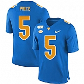Pittsburgh Panthers 5 Ejuan Price Blue 150th Anniversary Patch Nike College Football Jersey Dzhi,baseball caps,new era cap wholesale,wholesale hats